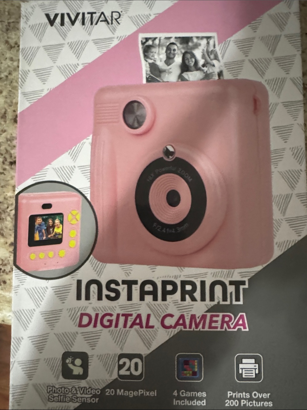 Pink Compact Kids Digital Camera - Cute Portable Photo Camera - Picture 2 of 3